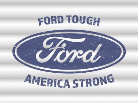Ford Logo Corrugated XL